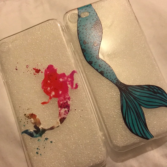2 Mermaid Rubber Flexible IPONE 6-7 Cases - Picture 2 of 3